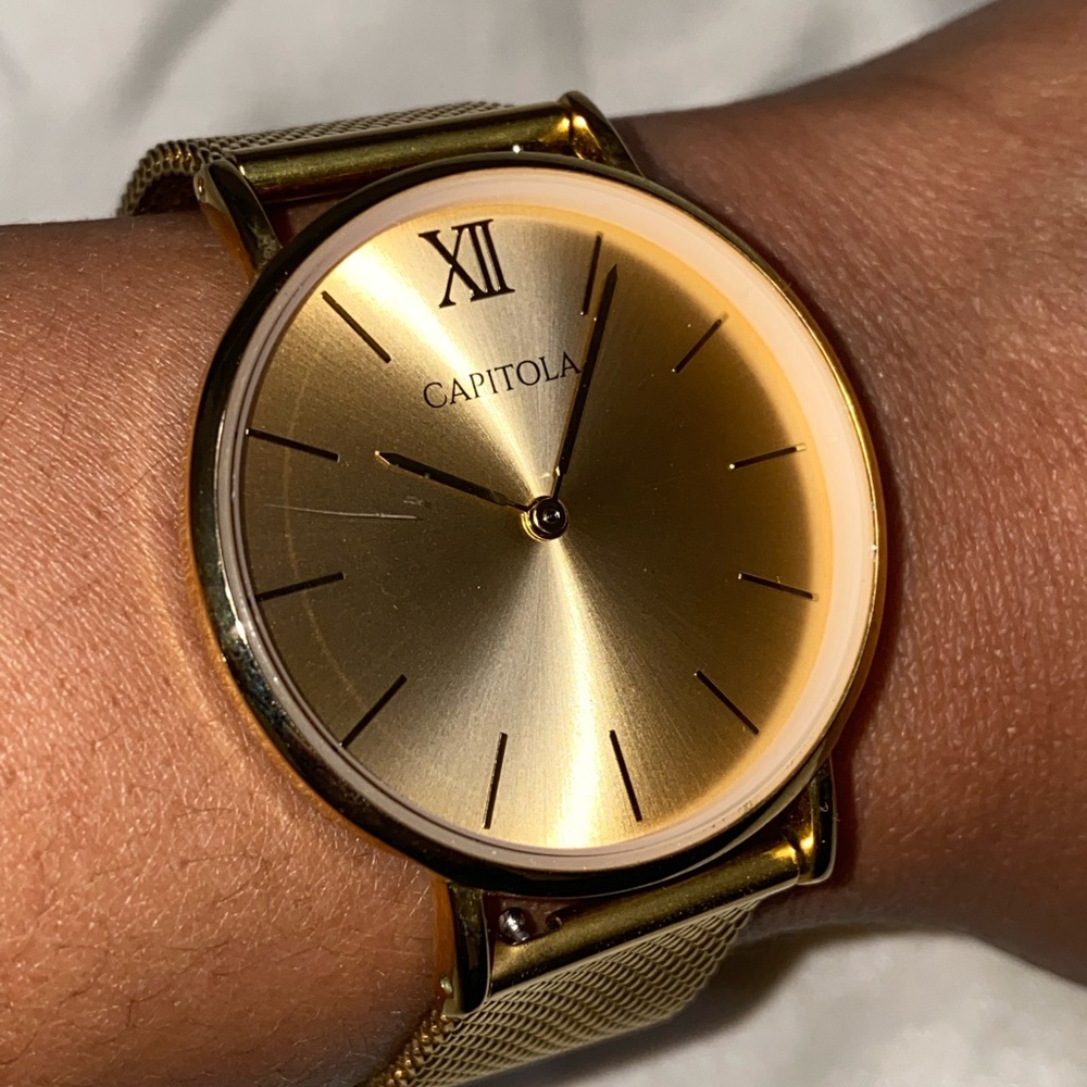 Capitola Gold Face Watch